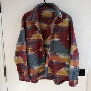 Multi color Patterned button up from Philippines